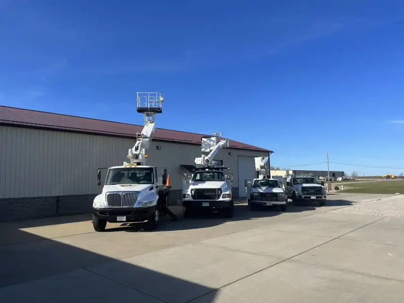 Signs Limited bucket trucks at 356 Technology Way