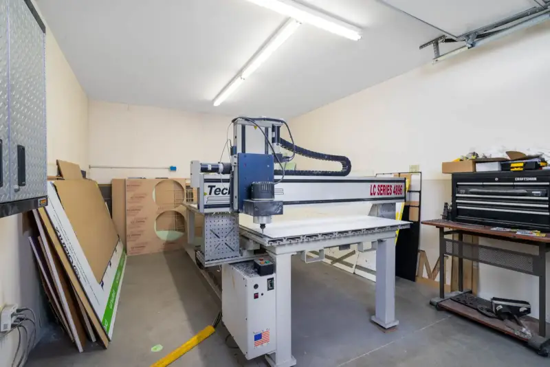 CNC router in the Signs Limited fabrication shop