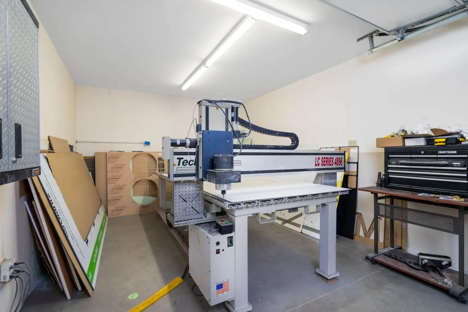 CNC router in the Signs Limited shop used to cut dimensional letters and logos